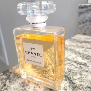 Chanel No.5 3.4 oz bottle.